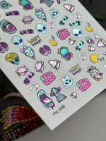 Alien Nail Decals — Cute Space Characters, I Need Space | MC-049 - UASLIDER
