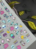 Alien Nail Decals — Cute Space Characters, I Need Space | MC-049 - UASLIDER