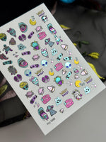 Alien Nail Decals — Cute Space Characters, I Need Space | MC-049 - UASLIDER