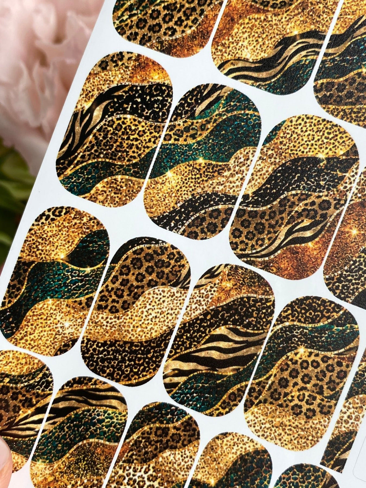 Animal Print Manicure Wraps — Leopard Zebra Mix | mw-090 - UASLIDER