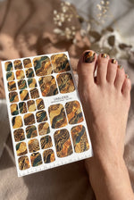 Animal Print Pedicure Nail Wraps — Leopard & Zebra Mix | pw-090 - UASLIDER