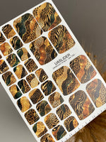 Animal Print Pedicure Nail Wraps — Leopard & Zebra Mix | pw-090 - UASLIDER