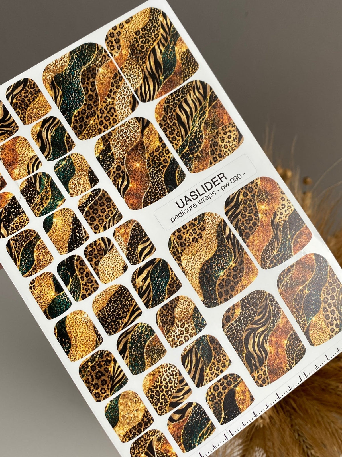 Animal Print Pedicure Nail Wraps — Leopard & Zebra Mix | pw-090 - UASLIDER