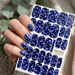 Blue Camouflage Manicure Wraps — Navy & Cobalt | mw-323 - UASLIDER