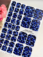 Blue Camouflage Pedicure Wraps — Pixel Camo Pattern | pw-323 - UASLIDER