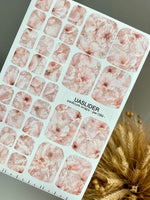 Blush Floral Pedicure Wraps — Soft Watercolor Flowers | pw-099 - UASLIDER