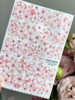 Blush Pink Floral Manicure Wraps — Soft White Flowers | mw-092 - UASLIDER