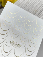Branch Heart Nail Decals — Gold Foil Twigs & Stars | Fg - 178 - UASLIDER