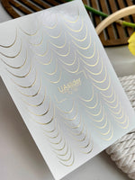 Branch Heart Nail Decals — Gold Foil Twigs & Stars | Fg - 178 - UASLIDER