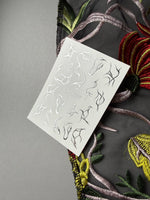 Branch & Leaf Silhouette Nail Decals — Silver Foil | Fs - 287 - UASLIDER