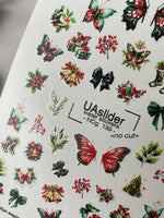 Christmas Nail Decals — Holiday Butterflies, Bells & Festive Icons | NCg-139 - UASLIDER