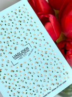 Daisy Nail Decals — Scattered White Chamomile Flowers | NC-177 - UASLIDER