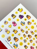 Duck Nail Decals — Cool Rubber Ducks with Sunglasses & Outfits | NCg-182 - UASLIDER