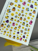 Duck Nail Decals — Cool Rubber Ducks with Sunglasses & Outfits | NCg-182 - UASLIDER