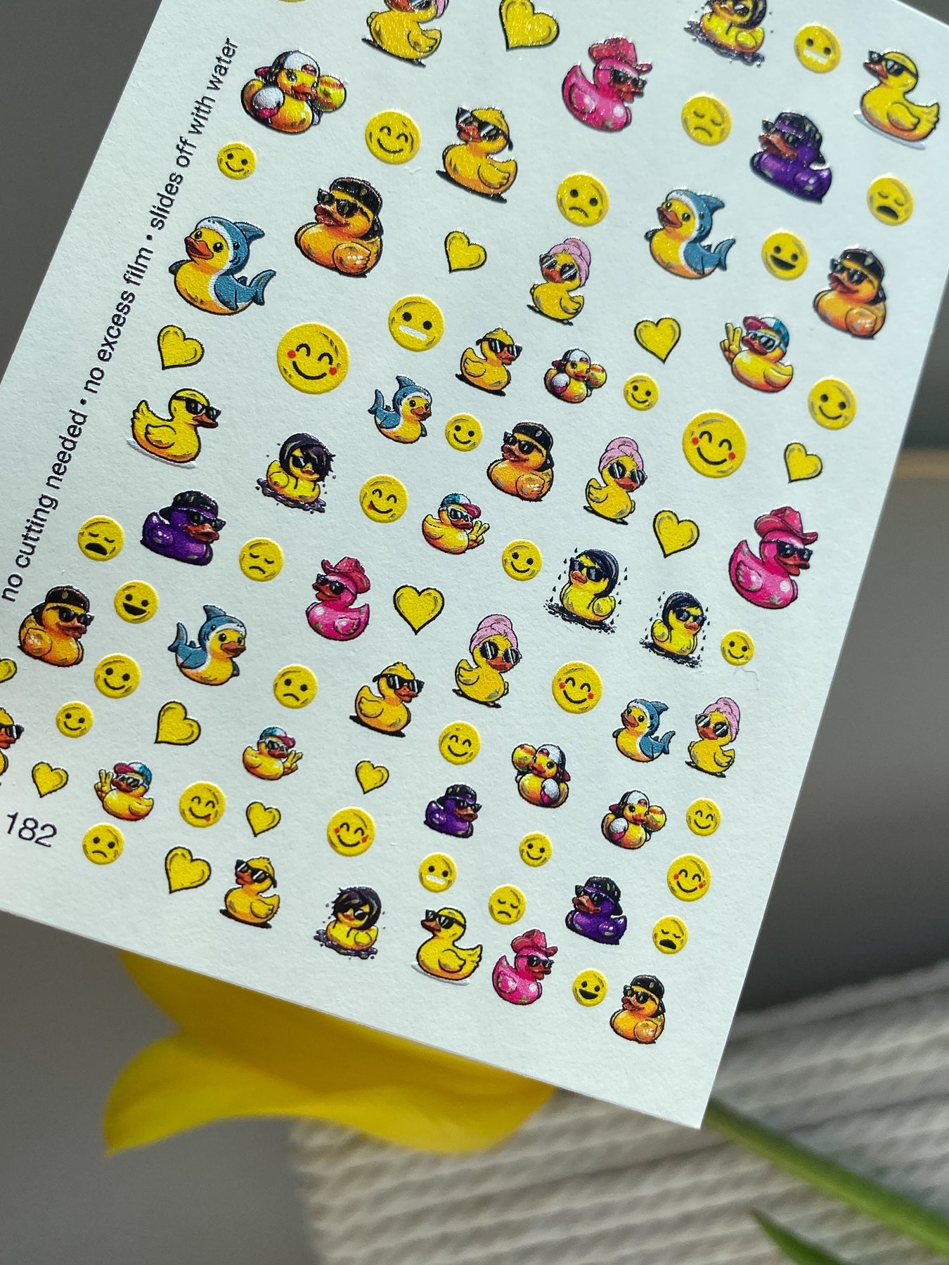 Duck Nail Decals — Cool Rubber Ducks with Sunglasses & Outfits | NCg-182 - UASLIDER