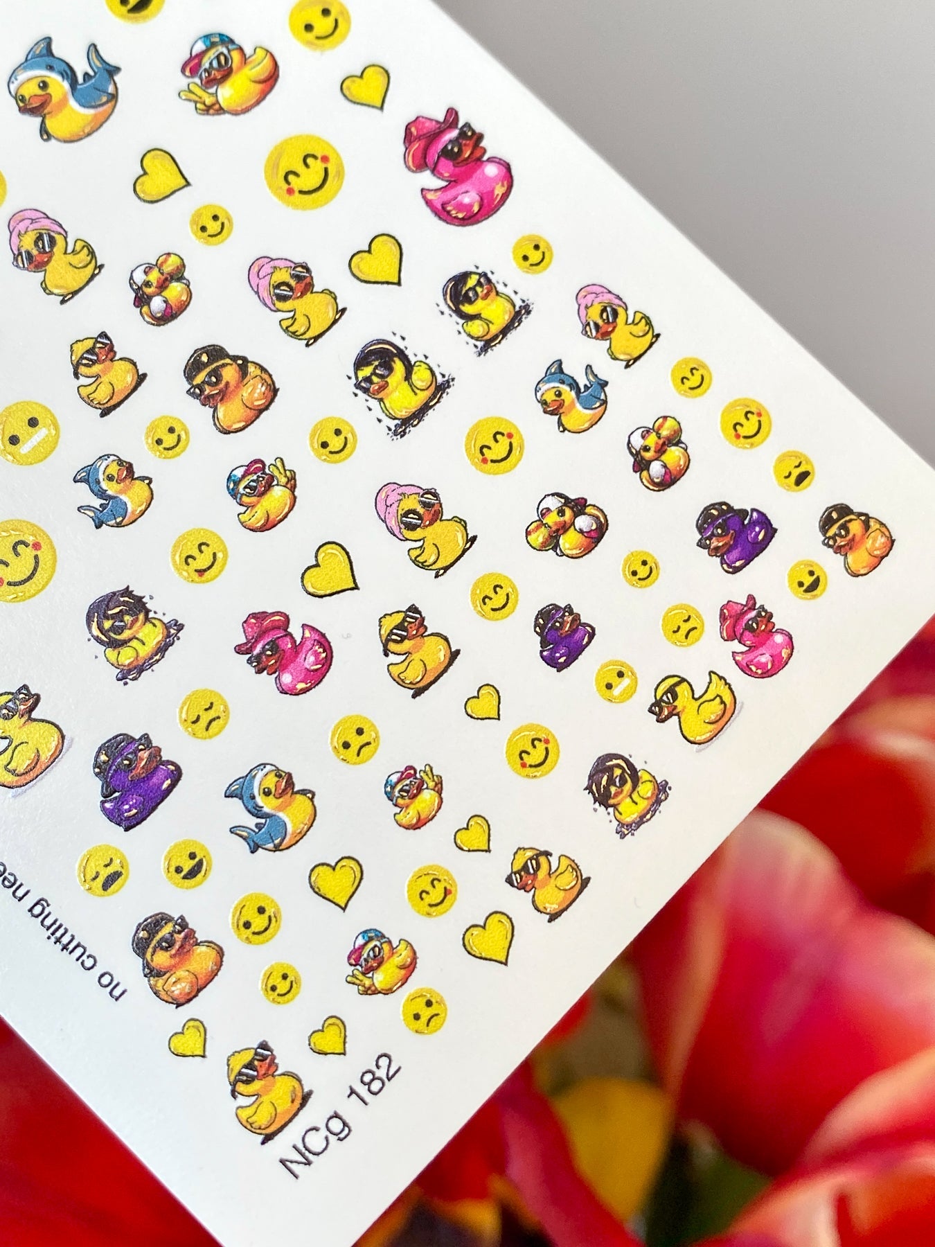 Duck Nail Decals — Cool Rubber Ducks with Sunglasses & Outfits | NCg-182 - UASLIDER