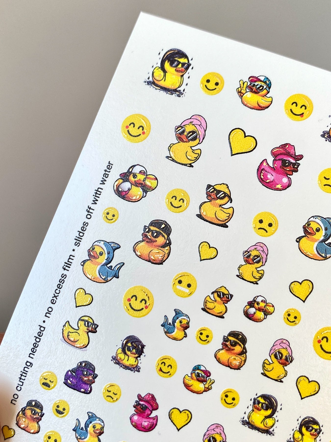 Duck Nail Decals — Cool Rubber Ducks with Sunglasses & Outfits | NCg-182 - UASLIDER