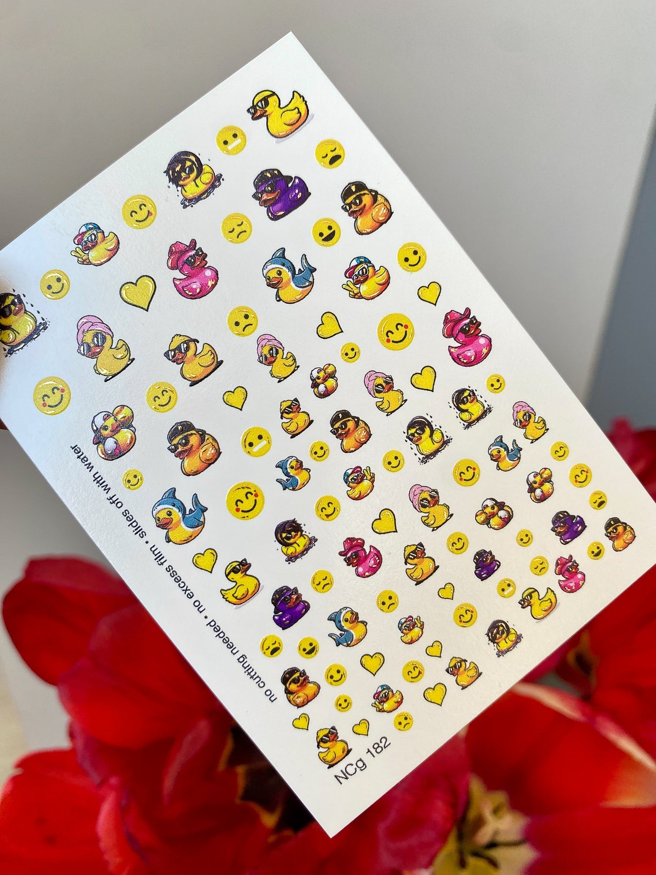 Duck Nail Decals — Cool Rubber Ducks with Sunglasses & Outfits | NCg-182 - UASLIDER