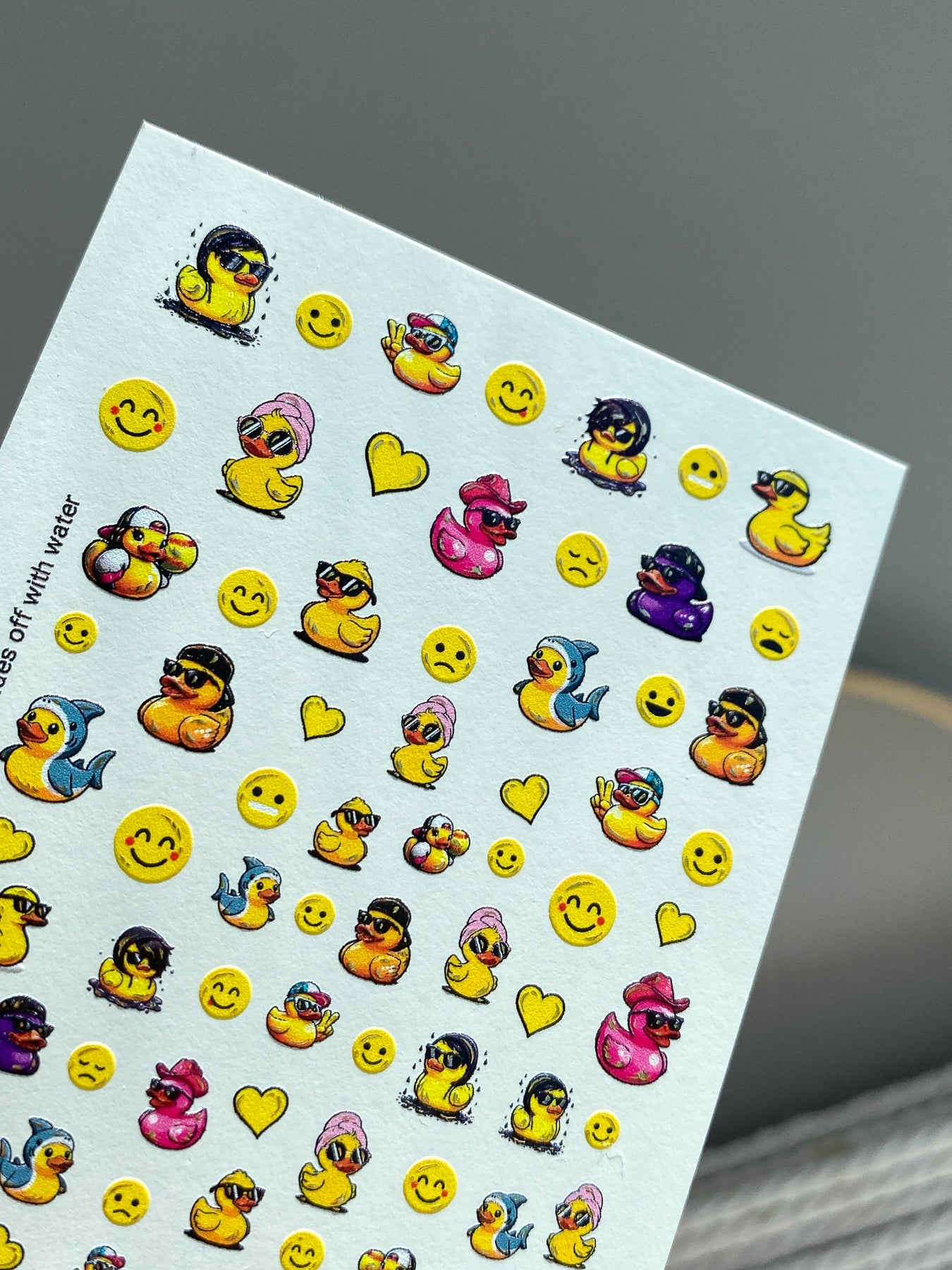 Duck Nail Decals — Cool Rubber Ducks with Sunglasses & Outfits | NCg-182 - UASLIDER