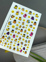 Duck Nail Decals — Cool Rubber Ducks with Sunglasses & Outfits | NCg-182 - UASLIDER