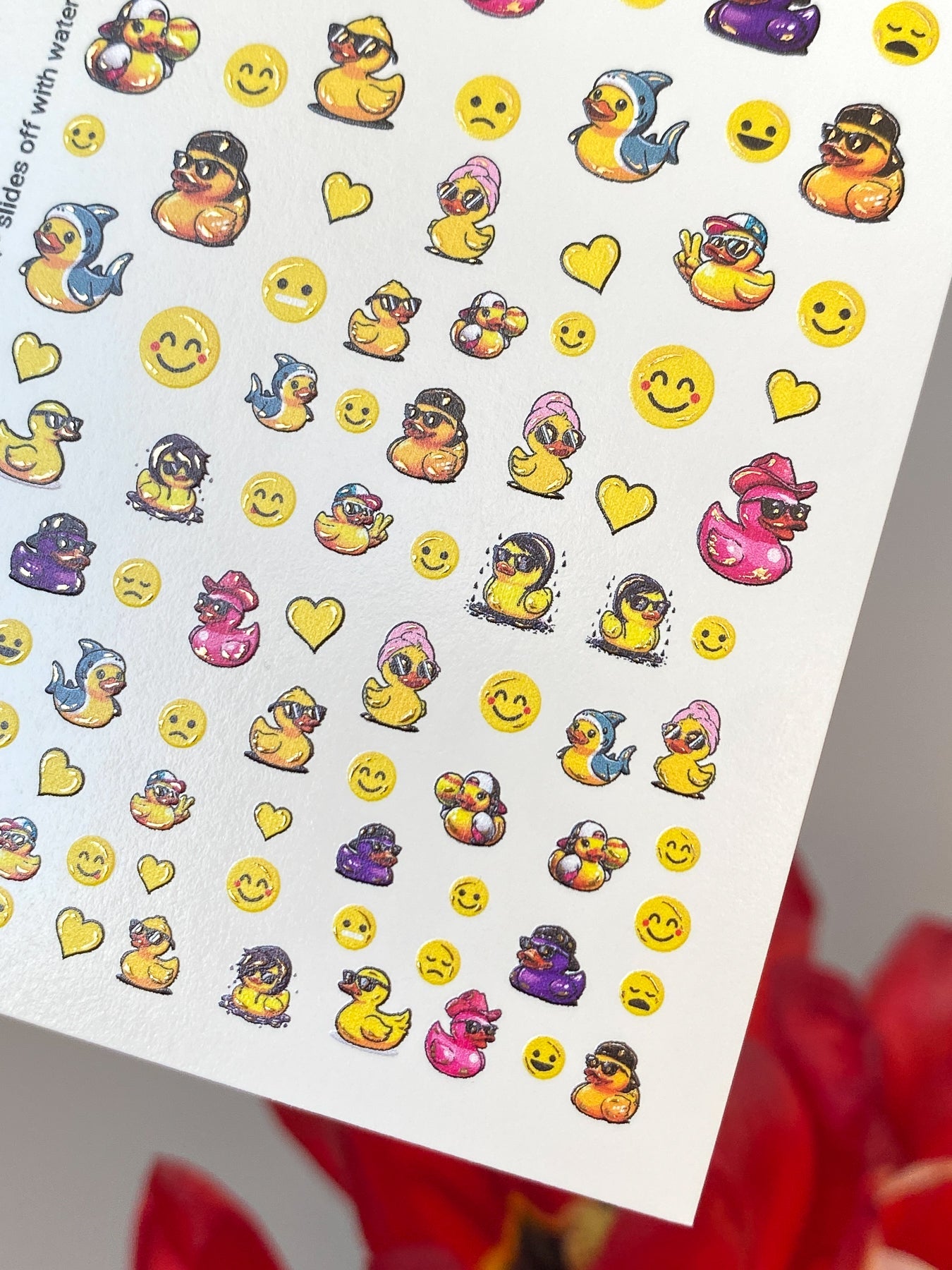 Duck Nail Decals — Cool Rubber Ducks with Sunglasses & Outfits | NCg-182 - UASLIDER
