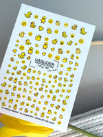 Duck Nail Decals — Rubber Ducks, Smiley Faces & Hearts | NCg-185 - UASLIDER