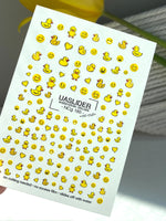 Duck Nail Decals — Rubber Ducks, Smiley Faces & Hearts | NCg-185 - UASLIDER