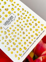 Duck Nail Decals — Rubber Ducks, Smiley Faces & Hearts | NCg-185 - UASLIDER