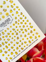 Duck Nail Decals — Rubber Ducks, Smiley Faces & Hearts | NCg-185 - UASLIDER