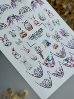 Easter Nail Decals — Bunnies, Eggs, Wisteria & French Tips | CF - 833 - UASLIDER