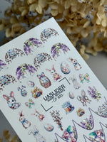 Easter Nail Decals — Bunnies, Eggs, Wisteria & French Tips | CF - 833 - UASLIDER