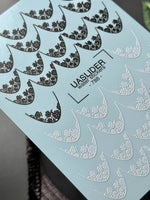 Floral Lace Nail Decals — Black & White Lace French Tips | 788 - UASLIDER