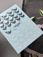 Floral Lace Nail Decals — Black & White Lace French Tips | 788 - UASLIDER