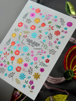 Floral Nail Decals — Metallic Wildflowers & Branches | MC-046 - UASLIDER