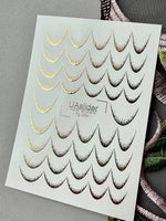 French Tip Nail Decals — Gold Foil Gradient Smile Line | Fg - 269 - UASLIDER