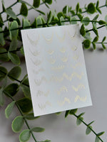 French Tip Nail Decals — Gold Foil Line - Fill Smile Line | Fg - 332 - UASLIDER