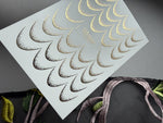 French Tip Nail Decals — Gold Foil Sharp Smile Line | Fg - 270 - UASLIDER