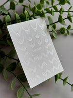 French Tip Nail Decals — Silver Foil Line - Fill Smile Line | Fs - 333 - UASLIDER