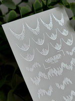 French Tip Nail Decals — Silver Foil Line - Fill Smile Line | Fs - 333 - UASLIDER