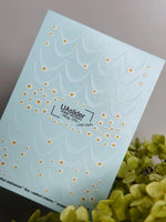 French Tip Nail Decals — White Tips with Daisy Flower Accents | NCg-070 - UASLIDER