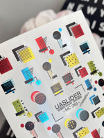 Geometric Nail Decals — Bauhaus Squares, Circles & Lines | MC-063 - UASLIDER