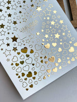 Gold Foil Nail Decals — Stars & Hearts Stickers | Fg-325 - UASLIDER