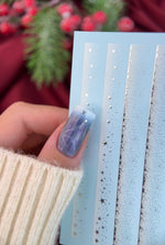 Gradient Nail Decals — White Ombre & Silver Foil Stars | CF - 763 - UASLIDER