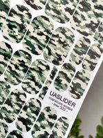 Green Camouflage Manicure Wraps — Classic Camo | mw-322 - UASLIDER