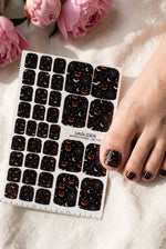 Halloween Pedicure Wraps — Pumpkins, Bats & Spiderwebs | pw-116 - UASLIDER