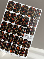 Halloween Pumpkin Manicure Wraps — Jack-o'-Lanterns | mw-115 - UASLIDER