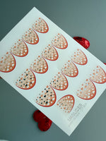 Heart Confetti Nail Decals — Full Nail Valentine Hearts | CF - 804 - UASLIDER