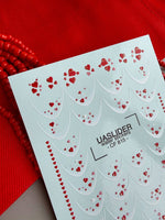 Heart French Nail Decals — Soft Tips with Hearts Gold Foil | CF - 815 - UASLIDER