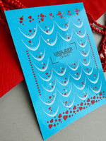 Heart French Nail Decals — Soft Tips with Hearts Gold Foil | CF - 815 - UASLIDER