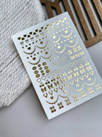 Heart Nail Decals — Gold Foil Hearts, Bows, Lips & Cherries | Fg-327 - UASLIDER